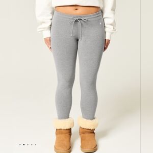 Hollister Star Graphic Fleece Leggingsheather grey, Large